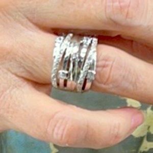 Costume faux stack ring. Size 7. NWOT. Never worn.